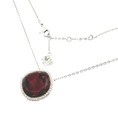 スワロフスキー  ネックレス シルバー  SWAROVSKI ラインストーンの画像