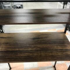 【ｼﾞｬﾝｸﾞﾙｼﾞｬﾝｸﾞﾙ金沢店】  レンジ台 ダークウッド W93.5×D39.5×H180 クリーニング済み												の画像