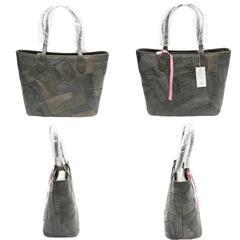 クロコダイル LB-7001 ショルダーバッグ グレー  CROCODILE パッチワーク 天ファスナーの画像