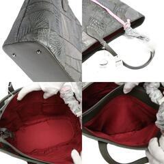 クロコダイル LB-7001 ショルダーバッグ グレー  CROCODILE パッチワーク 天ファスナーの画像