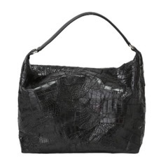 クロコダイル K-11765 ショルダーバッグ ブラック  CROCODILE マット 訳ありの画像