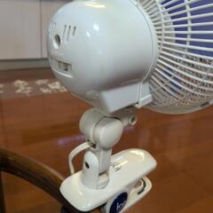 山善　クリップ式（18cm）扇風機の画像