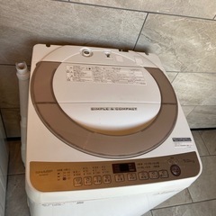 激安　全自動洗濯機　SHARP　シャープ 洗濯機 7kg 2018年製 ES-KS70T ファミリーの画像