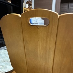 カリモク椅子2脚セットの画像