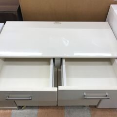 【ｼﾞｬﾝｸﾞﾙｼﾞｬﾝｸﾞﾙ金沢店】  レンジ台 白 W88×D43×H89.5 クリーニング済み												の画像