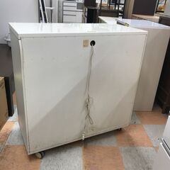 【ｼﾞｬﾝｸﾞﾙｼﾞｬﾝｸﾞﾙ金沢店】  レンジ台 白 W88×D43×H89.5 クリーニング済み												の画像