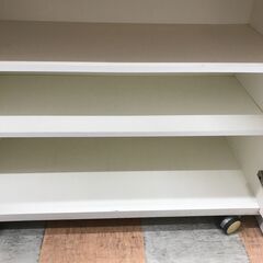 【ｼﾞｬﾝｸﾞﾙｼﾞｬﾝｸﾞﾙ金沢店】  レンジ台 白 W88×D43×H89.5 クリーニング済み												の画像