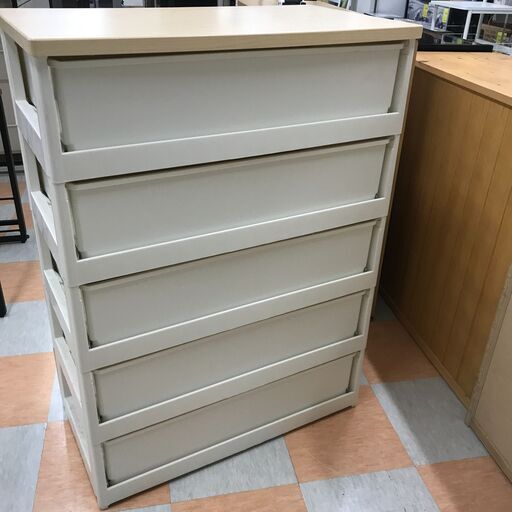 ジャングルジャングル石川金沢店】 ニトリ 洋ダンス グレー/ホワイト