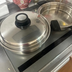 土鍋+ステンレス鍋セットの画像
