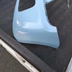 ラパン HE22  フロントバンパー  水色  中古の画像