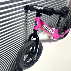 店頭引き渡し 中古 STRIDER バランスバイク 12SOPRT ST-S4 ピンクの画像