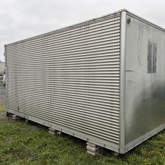 【バナナ】札幌市 トラックコンテナ アルミ製 横扉付き W4635mm×D2175mm×H2500mm 倉庫 物置 近郊格安自社配送の画像