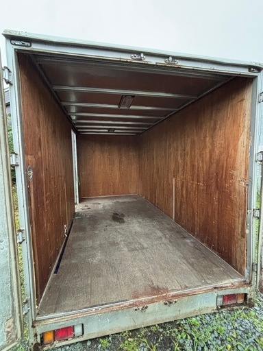 【バナナ】札幌市 トラックコンテナ アルミ製 横扉付き W4635mm×D2175mm×H2500mm 倉庫 物置 近郊格安自社配送 バナナ】札幌市 トラックコンテナ アルミ製 横扉付き W4635mm×D2175mm