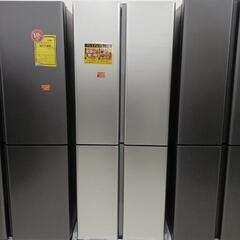 ※値下げ致しました。【ドリーム尾浜店】冷蔵庫4ドア　420L　両開き　AQUA　AQR-TZ42P　2024年式　SVの画像