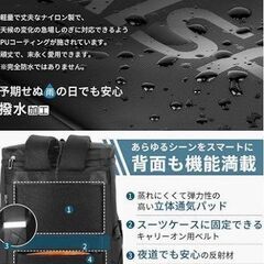AISFA リュック イエロー 26Lから35Lに拡張可の画像