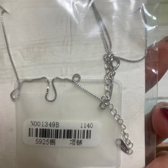 S925シルバーネックレス新品40cmの画像
