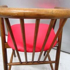 FUKUTO レトロ ハイチェア ベビーチェア 曲木 ヴィンテージ アームチェア 子供椅子 中古 家具 苫小牧西店の画像