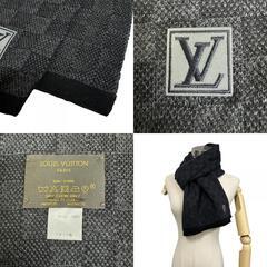 ルイヴィトン LOUIS VUITTON マフラー ダミエグラフィット エシャルプ プティ M70028 グレーの画像