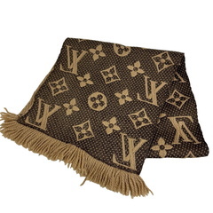 ルイヴィトン LOUIS VUITTON マフラー ジャイアントモノグラム エシャルプ ヒョウ柄 M75884 ブラウンの画像