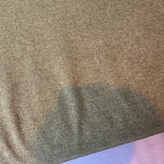 グリーンのソファー　オットマン付きの画像