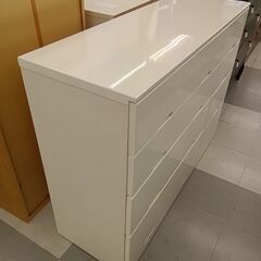 ★リユースのサカイ千葉中央店★期間限定割引有  チェスト ホワイト H94×D42×W120 クリーニング済み TC4440           　の画像