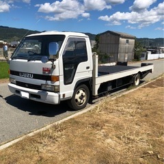 いすゞ　エルフ積載車　平成4年式　ハイジャッキ　書類付実働車の画像