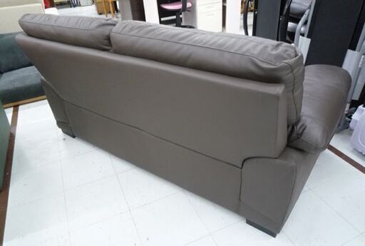 NITORI 2人掛けソファ WALL3-KD 幅175cm ダークブラウン 合皮 ニトリ 2Pソファ 大きめ ソファ 苫小牧西店