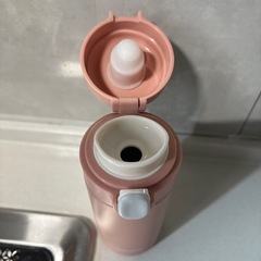魔法瓶　ステンレスボトル　水筒　サーモンピンク　350mlの画像