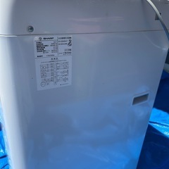 シャープ　洗濯機の画像