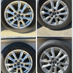 中古 マツダ アクセラ ホイール タイヤ 16インチ 5穴 純正ホイール