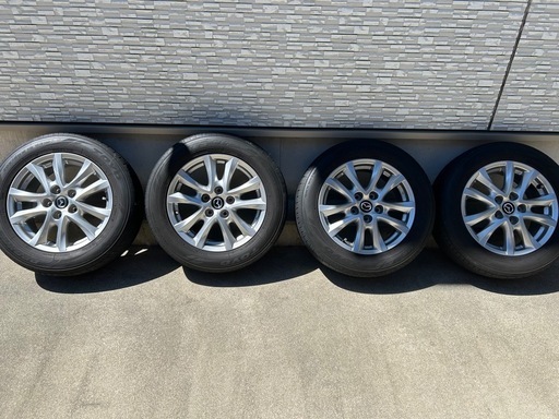 中古 マツダ アクセラ ホイール タイヤ 16インチ 5穴 純正ホイール 純正MAZDA ホイールタイヤセット 4本セット