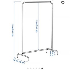 【IKEA】ムーリッグ ハンガーラック 3台セット（まとめてのみ）の画像