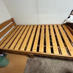 セミダブルベッド  枠のみ  貰って下さい現地引き取り可能な方
の画像