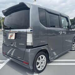 神奈川【自社ローン】保証人無可★全国対応★N-BOXカスタム【G Lパッケージ】車検2年付/社外14インチAW/左側パワスラ/フルフラットシート/バックカメラ/スマートキー/TV/記録簿あり/室内LED/ETCの画像