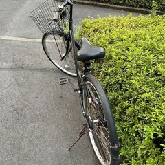 自転車　No.432　ブラック　27インチ　シティサイクル　LEDオートライト　鍵付き　【リサイクルショップどりーむ天保山店】の画像