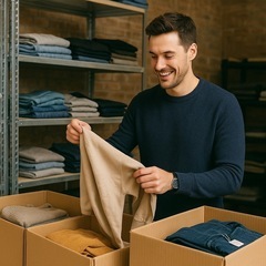 😊＼土日だけでもOK！アパレル倉庫スタッフ（アルバイト）／の画像