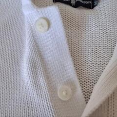正規品Ralph Lauren ホワイト ニットポロシャツ M 定番の画像