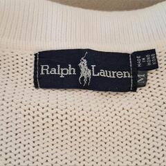 正規品Ralph Lauren ホワイト ニットポロシャツ M 定番の画像