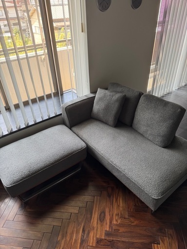 ソファ　オットマン付き