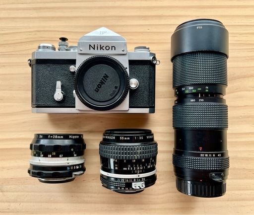 ニコン Nikon F アイレベル シルバー ＋レンズ