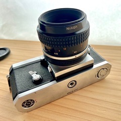 ニコン Nikon F アイレベル シルバー ＋レンズの画像