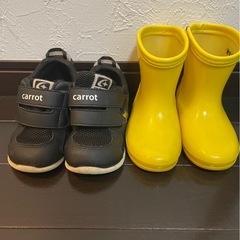 スニーカー　長靴　２点セット　14cmの画像
