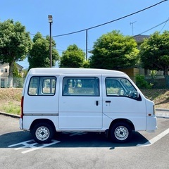 R18年 大人気サンバー 走距離６,8万km 車検８年７月迄 軽バン収納たっぷり 修復歴無し　パートタイム4WD性能・技術面も絶好調エアコン効の画像