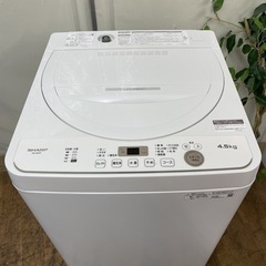 R710 ☀️ 2022年製の高年式♪ SHARP 洗濯機（洗濯4.5㎏) ES-GE4F ⭐ 動作確認済 ⭐ クリーニング済の画像