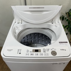 R710 ☀️ 2022年製の高年式♪ SHARP 洗濯機（洗濯4.5㎏) ES-GE4F ⭐ 動作確認済 ⭐ クリーニング済の画像
