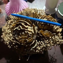 ドライフラワー　鉢植え飾りの画像