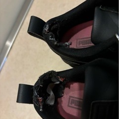 Puma 黒 厚底スニーカー　23.5-24の画像