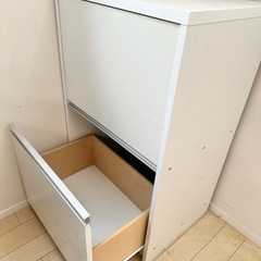 【引取限定】フラップ扉・引き出し付きレンジラックの画像
