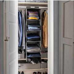 IKEA　イケア　吊り下げ収納棚 グレー 6段 125cmの画像