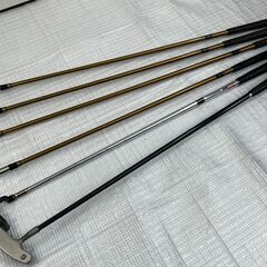 i4578A ゴルフバッグ ゴルフクラブ adidas Mizuno SLOTLINE Zephyr GRAND MONARCH XA アイアン ドライバー バターの画像